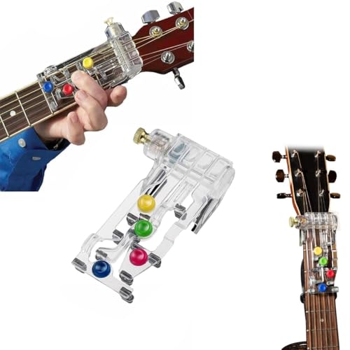 HASTHIP® Chord Buddy Guitar Chord Assisted Learning Tools Guitar Chord Presser Beginners Guitar Chord Helper, Guitar Learning Tools Guitar Chord Assistant HASTHIP® Chord Buddy Guitar Chord Assisted Learning Tools Guitar Chord Presser Beginners Guitar Chord Helper, Guitar Learning Tools Guitar Chord Assistant